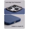 iPhone 15 Pro Case Litchi Pattern Series MagSafe Grey