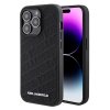 iPhone 15 Pro Case Quilted K Pattern Black