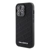 iPhone 15 Pro Case Quilted K Pattern Black