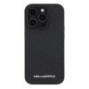 iPhone 15 Pro Case Quilted K Pattern Black