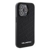 iPhone 15 Pro Case Quilted K Pattern Black