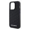 iPhone 15 Pro Case Quilted K Pattern Black