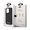 iPhone 15 Pro Case Quilted K Pattern Black