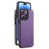 iPhone 15 Case Artificial Leather MagSafe Purple