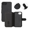 iPhone 16e/17e Cover Detachable Wallet Case Black
