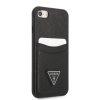 iPhone 7/8/SE Case Saffiano Double Cardslot Black