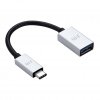 Adapter USB-C to USB AluCable Black Silver