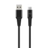 Cable Braided USB-A to Micro-USB 2m Black
