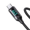 Cable U78 Display USB-A/USB-C 1.2 m Black