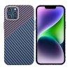 iPhone 12 Pro Max Case Carbon Fiber Pattern Blue Purple