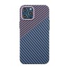 iPhone 12 Pro Max Case Carbon Fiber Pattern Blue Purple