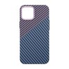 iPhone 12 Pro Max Case Carbon Fiber Pattern Blue Purple