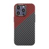 iPhone 14 Pro Case Carbon Fiber Pattern Red Black