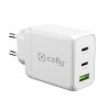 Charger TC3GAN65W 2xUSB-C/USB-A GaN 65W White