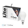 White & Color Ambience (RGB) E27 Lamp - 3-Pack
