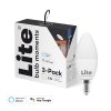 White & Color Ambience (RGB) E14 Lamp - 3-Pack