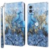 Motorola Moto e22i Cover Print Blue Marble
