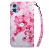 Motorola Moto e22i Cover Print Red Flowers
