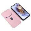 Motorola moto g200 5G Cover Carbon Fiber Texture Rose Gold