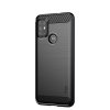 Motorola Moto G30 Case Brushed Carbon fiber texture Black