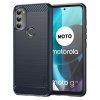 Motorola moto g71 5G Case Brushed Carbon fiber texture Blue
