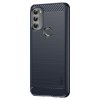 Motorola moto g71 5G Case Brushed Carbon fiber texture Blue