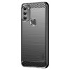 Motorola moto g71 5G Case Brushed Carbon fiber texture Black