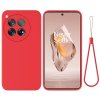 OnePlus 12R Case with Strap Silicone Red