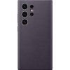 Galaxy S24 Ultra Case Vegan Leather Case Dark Violet