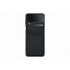 Original Galaxy Z Flip 4 Case Flap Leather Cover Black