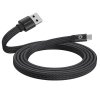 Flat Cable Magnetic USB-A to USB-C 1m Black
