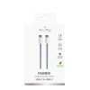 Cable Fabrik 2.0 60W USB-C to USB-C 1.5m Blue Lagoon