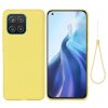 Samsung Galaxy A03 Case with Strap Silicone Yellow