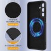 Samsung Galaxy A16 Case with Strap Silicone MagSafe Black
