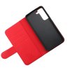 Samsung Galaxy S22 Cover Detachable Wallet Case Red