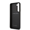 Samsung Galaxy S22 Case Real Carbon Metal Logo Black