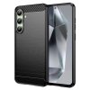 Samsung Galaxy S24 FE Case Brushed Carbon fiber texture Black
