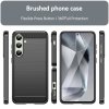 Samsung Galaxy S24 FE Case Brushed Carbon fiber texture Black