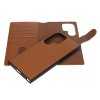Samsung Galaxy S24 Ultra Cover Detachable Wallet Case Brown