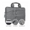 Water Resistant laptop-cover with pockets 16 inches Gray