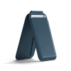 Card Holder Vegan-Leather Magnetic Wallet Stand Dark Blue