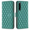 Sony Xperia 1 VI Cover Rhombus Pattern Green