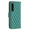 Sony Xperia 1 VI Cover Rhombus Pattern Green