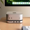 Mac Mini M4 Stand & Hub with SSD enclosure Silver