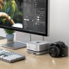 Mac Mini M4 Stand & Hub with SSD enclosure Silver