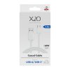 USB-A to USB-C Cable Basic 60W 2m White