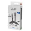 USB-C to USB-C Cable Longlife 100W 2m Grey