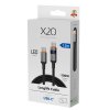 USB-C to USB-C Cable Longlife LED Display 100W 1.5m Black