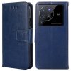Vivo X80 Pro Cover with Card Slot Blue