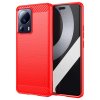 Xiaomi 13 Lite Case Brushed Carbon fiber texture Red